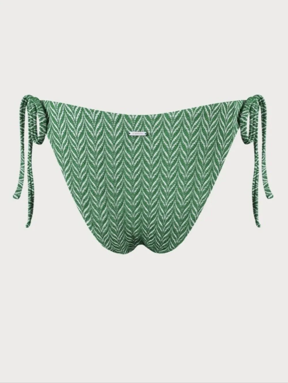 NWT Berlook Green Geometric Textured Cut Out Bikini Matching Set
